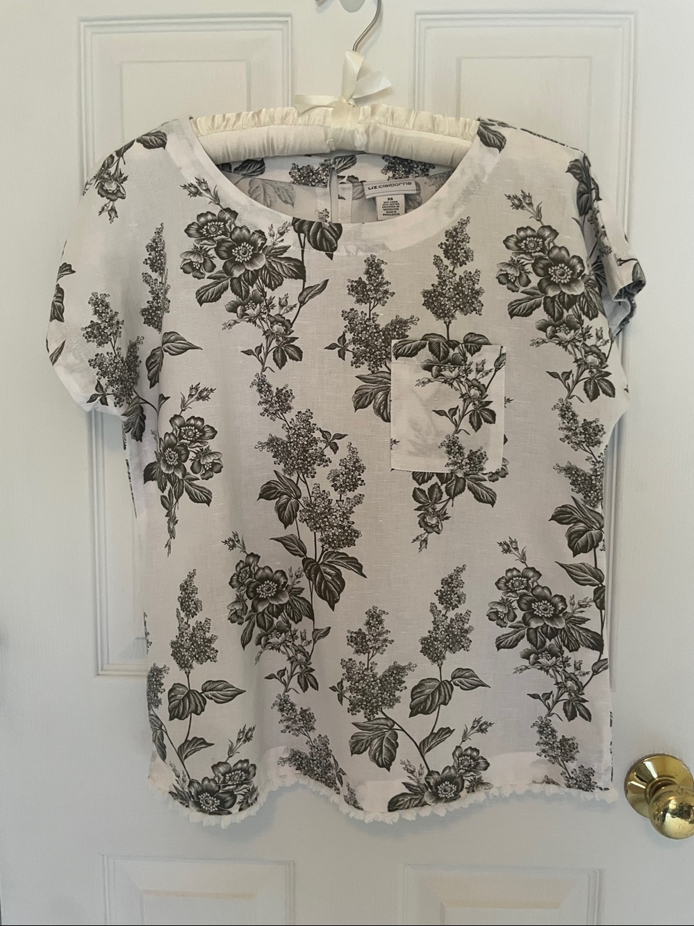 LIZ CLAIBORNE Floral Cottagecore Top. Size XS